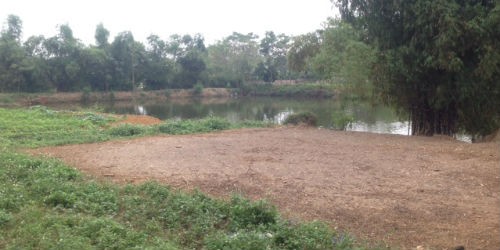 Hồ Trằm Seo, xã Phú Cát bị san lấp đến hàng trăm m2 