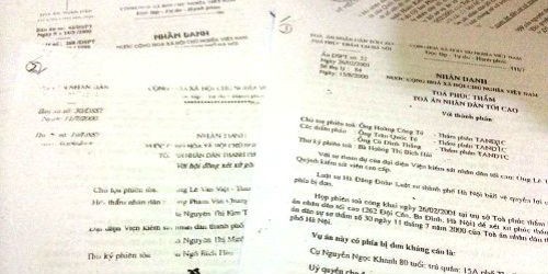 Các bản án trước của TAND TP Hà Nội và TAND Tối cao đã tuyên buộc người thuê nhà trả nhà cho cụ Trần Thị Chính.