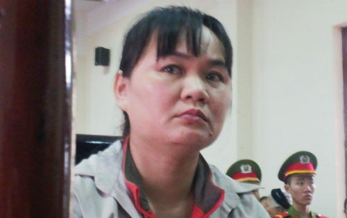  Bị cáo Nguyễn Thị Lành tại phiên tòa phúc thẩm.