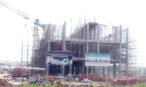Công trình của xây dựng của tập đoàn TexHong tại dự án xây dựng kết cấu hạ tầng Khu công nghiệp Hải Hà.