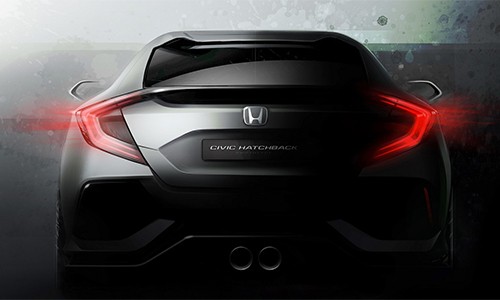 Lộ diện Honda Civic 2016 bản hatchback. Ảnh: Honda.
