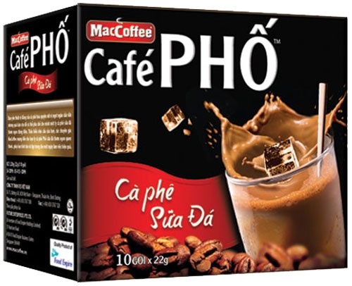 MacCoffee café Phố - Cà phê sữa đá của Công ty TNHH FES Việt Nam không phù hợp quy chuẩn kỹ thuật/quy định an toàn thực phẩm, đã bị Cục ATTP phạt 200 triệu đồng.
