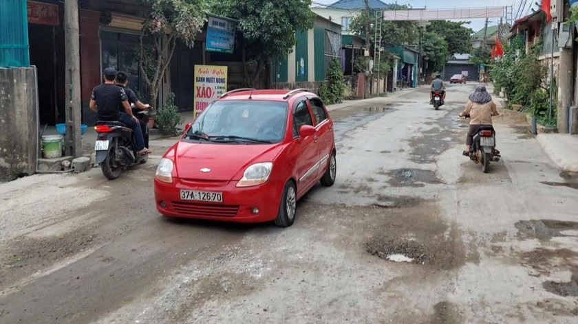 Nghi Lộc (Nghệ An): Đoạn đường liên xã xuống cấp
