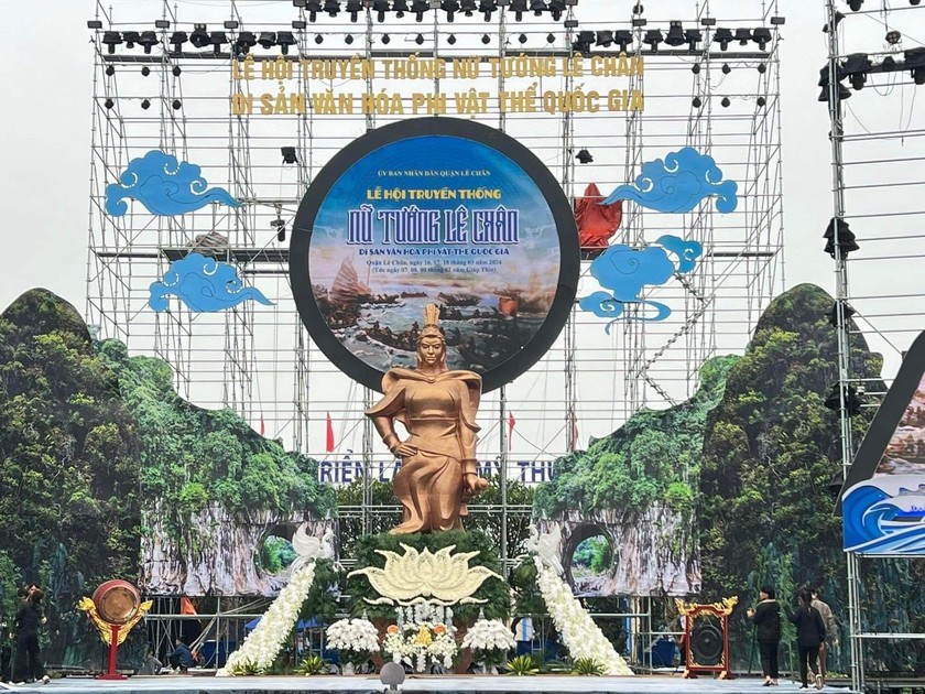 Lễ hội nữ tướng Lê Chân được tổ chức trong 3 ngày từ ngày 16-18/3.