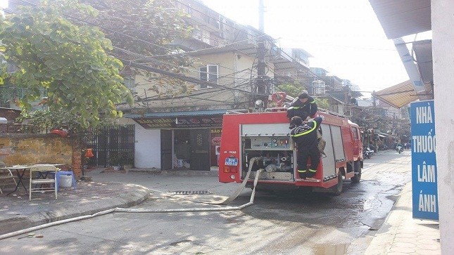 Cháy lớn tại KTT Thanh Xuân Bắc