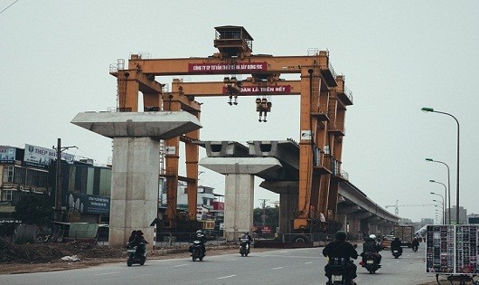Dự án đường sắt đô thị Cát Linh - Hà Đông vắng bóng công nhân