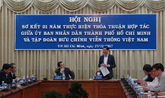 Ông Trần Vĩnh Tuyến – Phó Chủ tịch UBND TP.HCM – phát biểu tại Lễ sơ kết