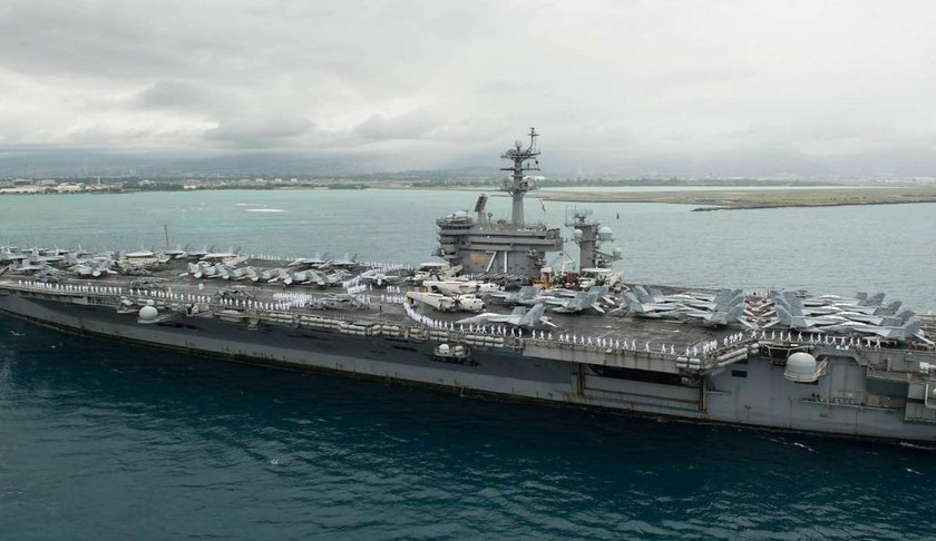 Tàu sân bay USS Theodore Roosevelt của Mỹ.