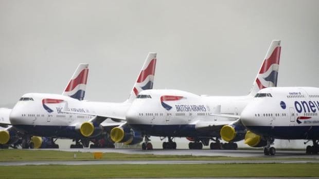  Máy bay của British Airways tại sân bay Cardiff. Ảnh: Matthew Horwood / Getty Images