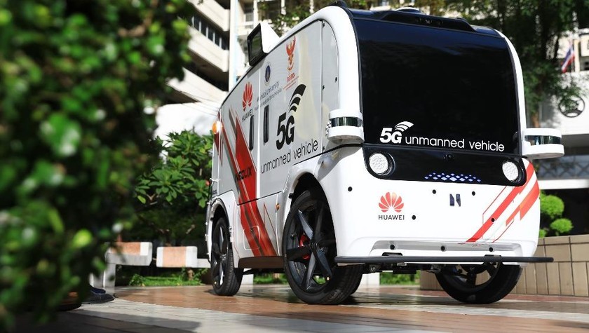 Huawei thử nghiệm xe không người lái 5G tại bệnh viện thông minh Thái Lan