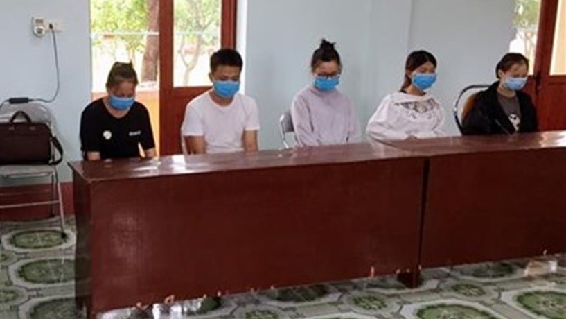 Năm người Trung Quốc bị tạm giữ tại Đồn Biên phòng Trà Cổ