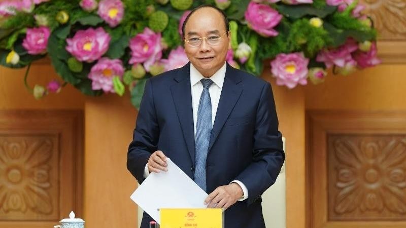 Thủ tướng Nguyễn Xuân Phúc phát biểu tại buổi gặp mặt. Ảnh: VGP/Quang Hiếu.