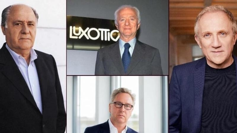 Amancio Ortega, Leonardo Del Vecchio, Heinrich Deichmann và François Pinault đều kiếm tiền tỷ từ thời trang. Ảnh: Luxurylaunches