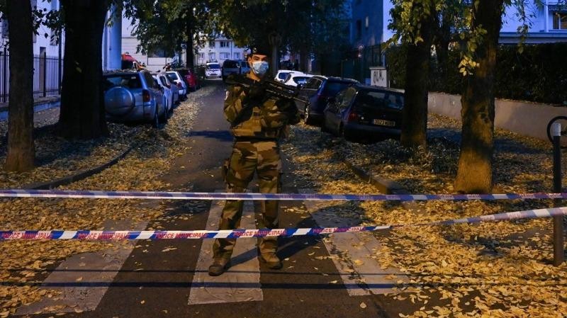 Hiện trường vụ tấn công bằng súng tại Lyon. (Nguồn: AFP)
