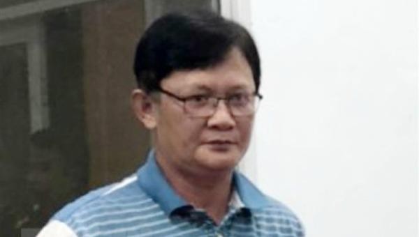  Bị can Huỳnh Hồng Bảo tại thời điểm bị bắt. (Ảnh: TTXVN phát)
