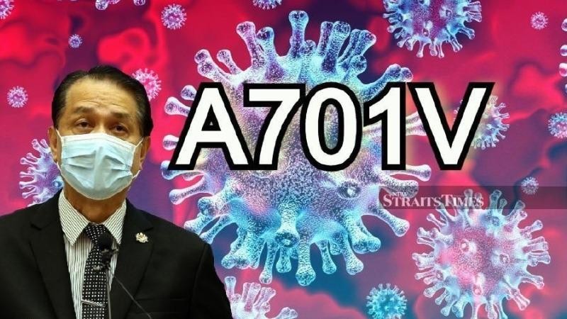 Tổng giám đốc y tế Tan Sri, Tiến sĩ Noor Hisham Abdullah cho biết A701V được phát hiện trong số 60 mẫu được lấy từ cụm LD Benteng ở Sabah. Ảnh: NSTP