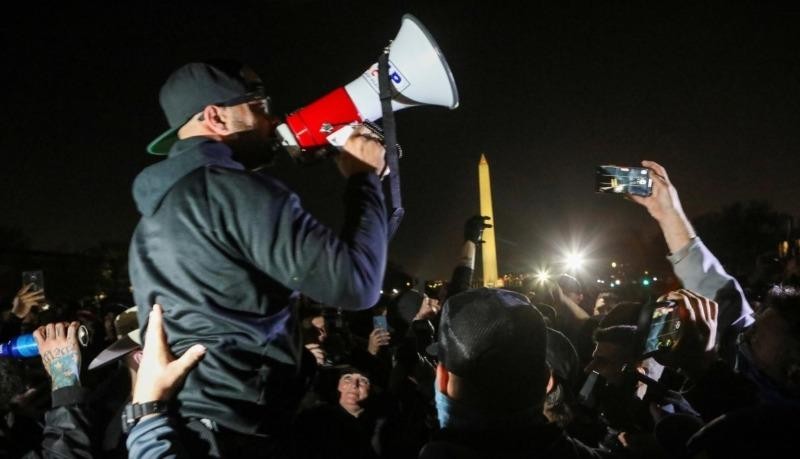Một cuộc biểu tình phản đối kết quả bầu cử Tổng thống Mỹ, ở Washington, DC, ngày 11/12/2020. Ảnh: REUTERS