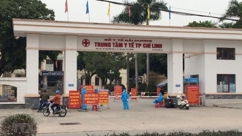 Trung tâm Y tế thành phố Chí Linh, Hải Dương - nơi được chọn lập bệnh viện dã chiến để phòng, chống COVID-19. (Ảnh: TTXVN phát)