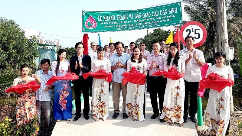 NHCSXH tỉnh Quảng Nam xây cầu giúp người dân Sóc Trăng