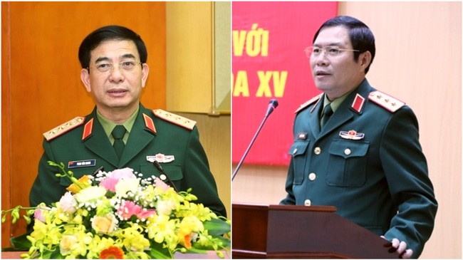 Thượng tướng Phan Văn Giang và Thượng tướng Nguyễn Tân Cương được Bộ Quốc phòng giới thiệu tham gia ứng cử ĐBQH khóa XV.