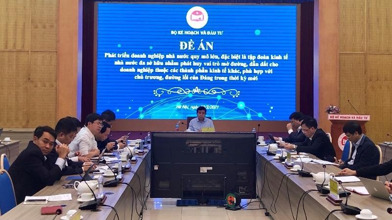 Bộ trưởng Bộ Kế hoạch và Đầu tư Nguyễn Chí Dũng chủ trì cuộc họp. - Ảnh: VGP.