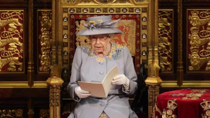 Nữ hoàng Anh Elizabeth II phát biểu trước Quốc hội. Ảnh:Guardian/Getty Images