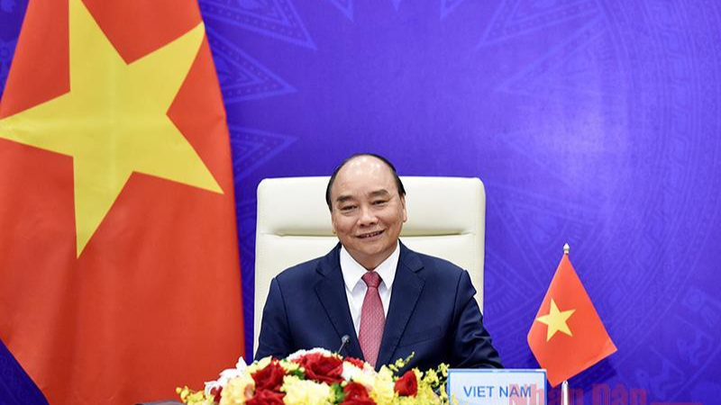 Chủ tịch nước Nguyễn Xuân Phúc dự Hội nghị thượng đỉnh về khí hậu.