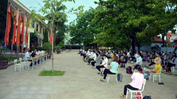 Gần 500 công dân huyện Ý Yên, tỉnh Nam Định đã hoàn thành thời gian cách ly tập trung tại cơ sở cách ly tập trung của huyện.
