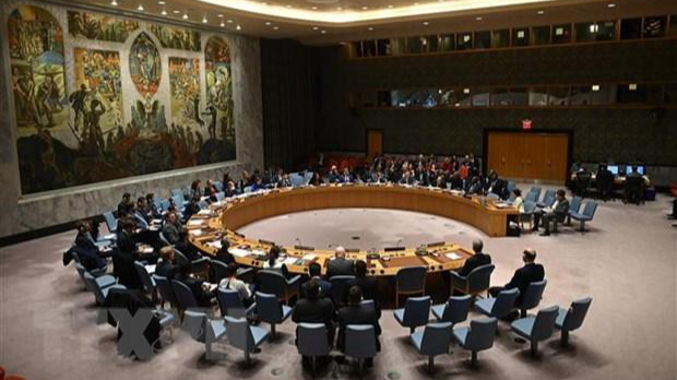 Toàn cảnh phiên họp Hội đồng Bảo an Liên hợp quốc ở New York, Mỹ. (Ảnh: AFP/TTXVN).