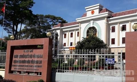 Trụ sở Hội đồng nhân dân tỉnh Gia Lai. Ảnh: Công an TP HCM.