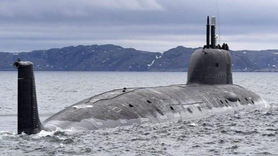 Tàu ngầm chạy bằng năng lượng hạt nhân lớp Yasen của Hải quân Nga. (Nguồn: TASS) 