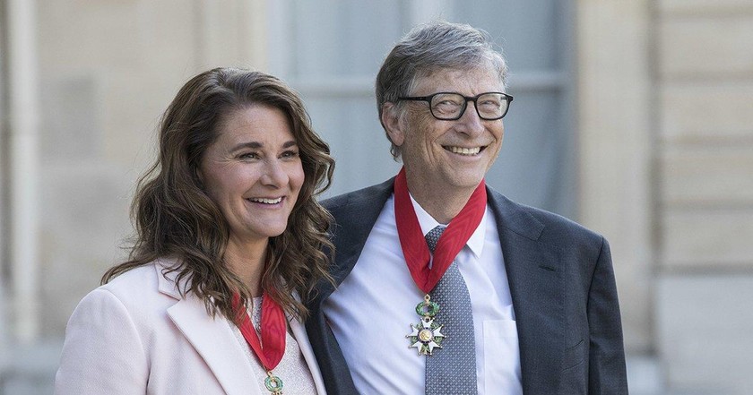 Bill Gates và Melinda French Gates.