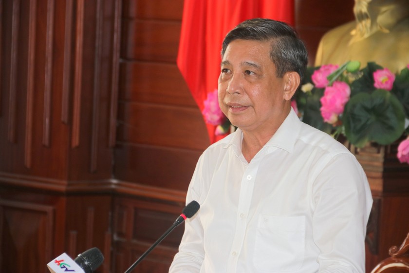 Ông Đồng Văn Thanh – Chủ tịch UBND tỉnh Hậu Giang ghi nhận và tiếp thu ý kiến của Đoàn Công tác.