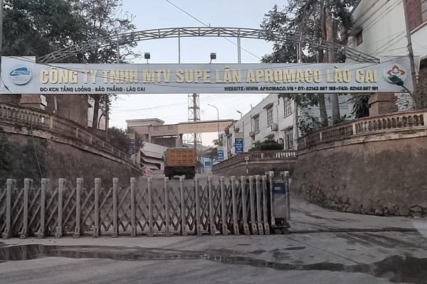Công ty TNHH MTV supe Apromaco Lào Cai phải tạm dừng hoạt động Dây chuyền sản xuất phân bón NPK số 2.