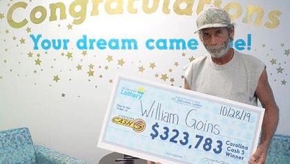 Ông William Goins
Ảnh: North Carolina Education Lottery