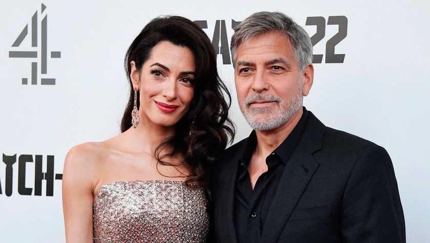 George Clooney  và Amal Clooney.
