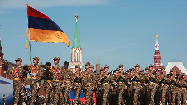 Quân đội Armenia tại Diễu hành Chiến thắng. Ảnh tư liệu: Ria Novosti.