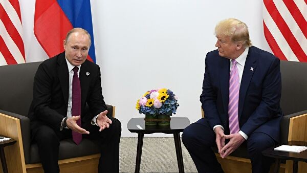 Tổng thống Nga Vladimir Putin và Tổng thống Mỹ Donald Trump