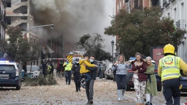 Vụ nổ đã xảy ra tại một trường học ở khu phố Calle Toledo, thủ đô Madrid.