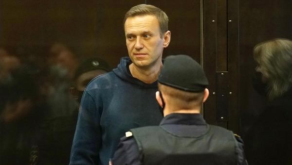 Alexey Navalny tại tòa án Simonovsky, ngày 2/2 (giờ địa phương).