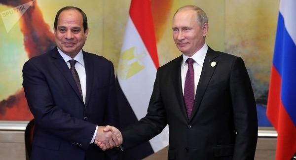 Tổng thống Ai Cập Abdel Fattah al-Sisi và Tổng thống Nga Vladimir Putin.