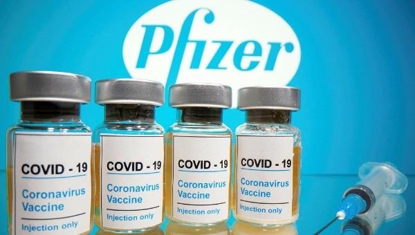 Hình ảnh vaccine COVID-19 của Pfizer.