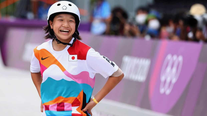 Momiji Nishiya (sinh năm 2007) là 1 trong 3 đại diện của Nhật Bản tại nội dung trượt ván đường phố nữ diễn ra sáng 26/7.