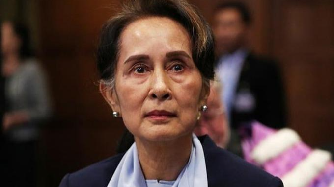 Cố vấn nhà nước Myanmar Aung San Suu Kyi tham dự phiên tòa ở Tòa án Công lý Quốc tế ở The Hague, Hà Lan, hồi tháng 12/2019. Ảnh: Reuters.