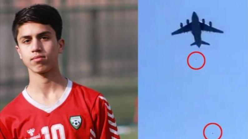 Cầu thủ trẻ Anwari đã bị rơi khỏi máy bay khi cố gắng ra khỏi Afghanistan.