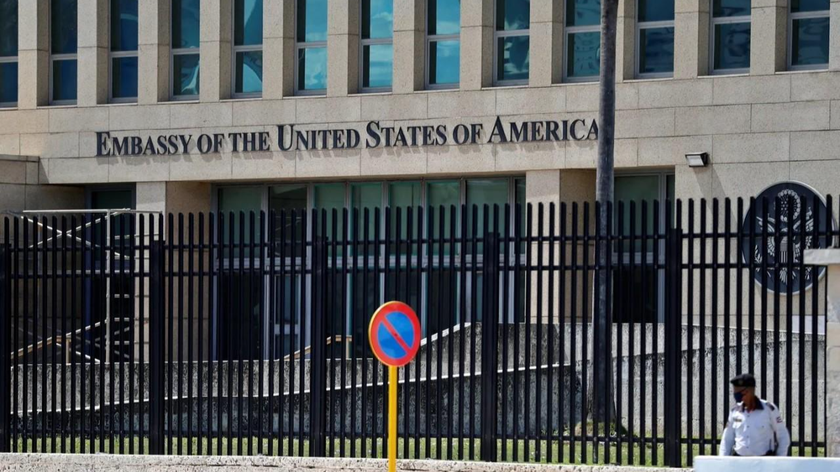 Trụ sở Đại sứ quán Mỹ tại Havana, Cuba. 