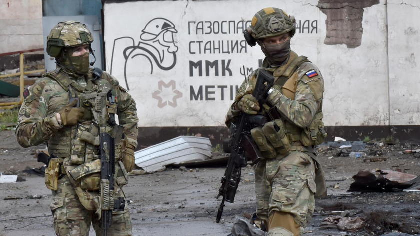 Binh sĩ Nga tại Mariupol, Ukraine, hôm 18/5. Ảnh: AFP.