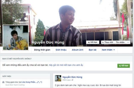 Trại giam Tân Lập để phạm nhân đăng tải ảnh lên Facebook sẽ bị xử lý thế nào?