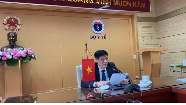 GS.TS. Nguyễn Thanh Long, Thứ trưởng thường trực Bộ Y tế - đại diện của Việt Nam tại Hội nghị trực tuyến Bộ trưởng Bộ Y tế các nước ASEAN với Mỹ .