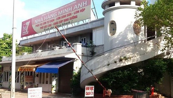 Nhà hàng Minh Anh trong Bệnh viện Đa khoa tỉnh Hải Dương. Ảnh: VTV